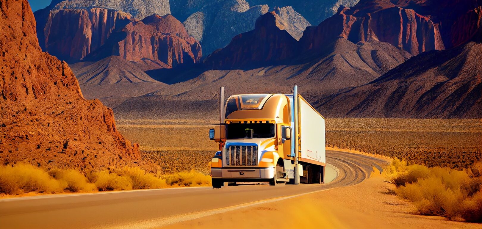 Truck driving through mountains delivering freight cargo ,generative artificial intelligence SSUCv3H4sIAAAAAAAACnxSy27CMBC8V+o/RD4TlWRDivgNekM9rB8kFo6NbIcKIf69dhwjX9pbdnZ2dmadx/tbVRGKTjJyqB6xCrVUanbeopdGB7jZrLgVmgsbkG1Gbhb6bQmgLAcEl95YiaqkUPRs1DiJAOpZqQg/lyZxHv3shIteVoihF0PQSOBLIhk+pbrKjaUZJkKLfFnU7mqsTzE2BcPNNDJIhtKqP3SOctDu43ifqFHuf5n08f26xSA0uy9ZioxWKIEp4ylRyeXHCzuVqXHm0hSBb4Zh2H6ooFC6WsmkHoox48flffIYM7P2Nlog2TlRxlyRqnj9c9AUGR/RuUDnGS8WsfA3mKnYo41fAqyqhIdHimUD0ALs9p8AXQu7BvqVkB52lEFnsZOFQs0ukpfRZXRAPmnTAu26mjd7UXcMWE3Poq9hJ1oOCO0Z+3D45y8AAAD//wMATJ/KTcECAAA=